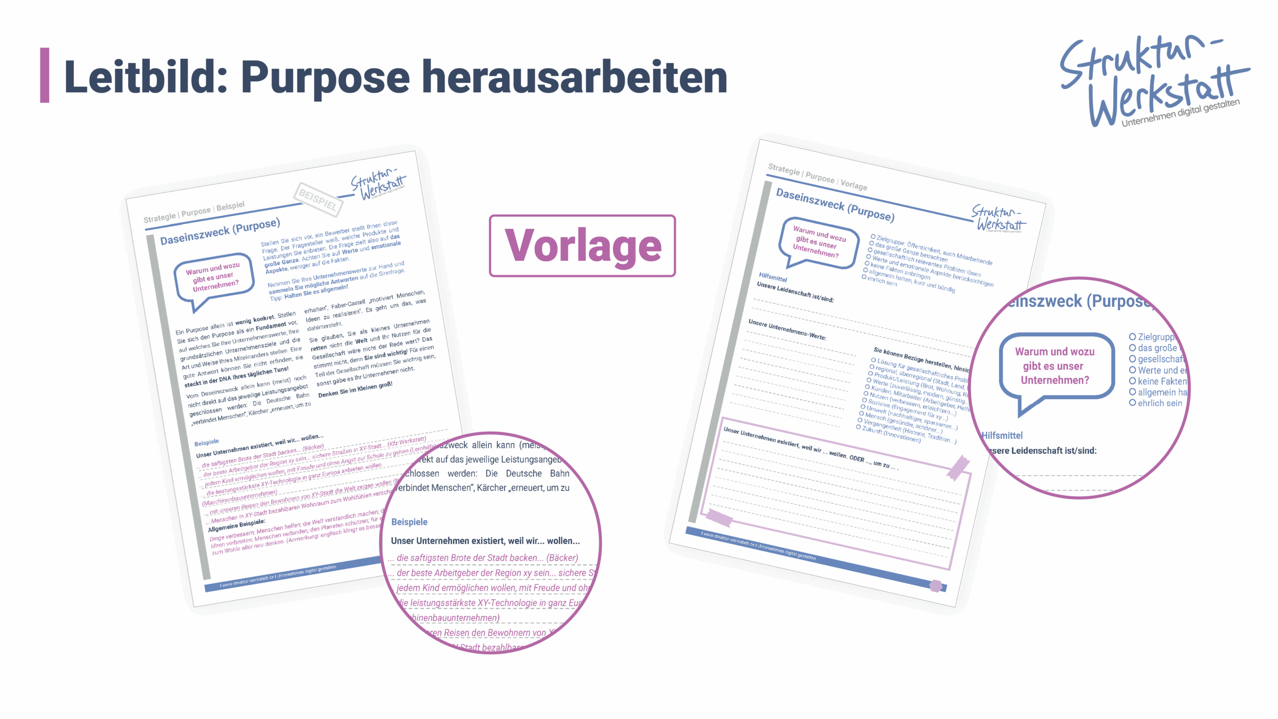 Preview Vorlage Leitbild entwickeln Purpose