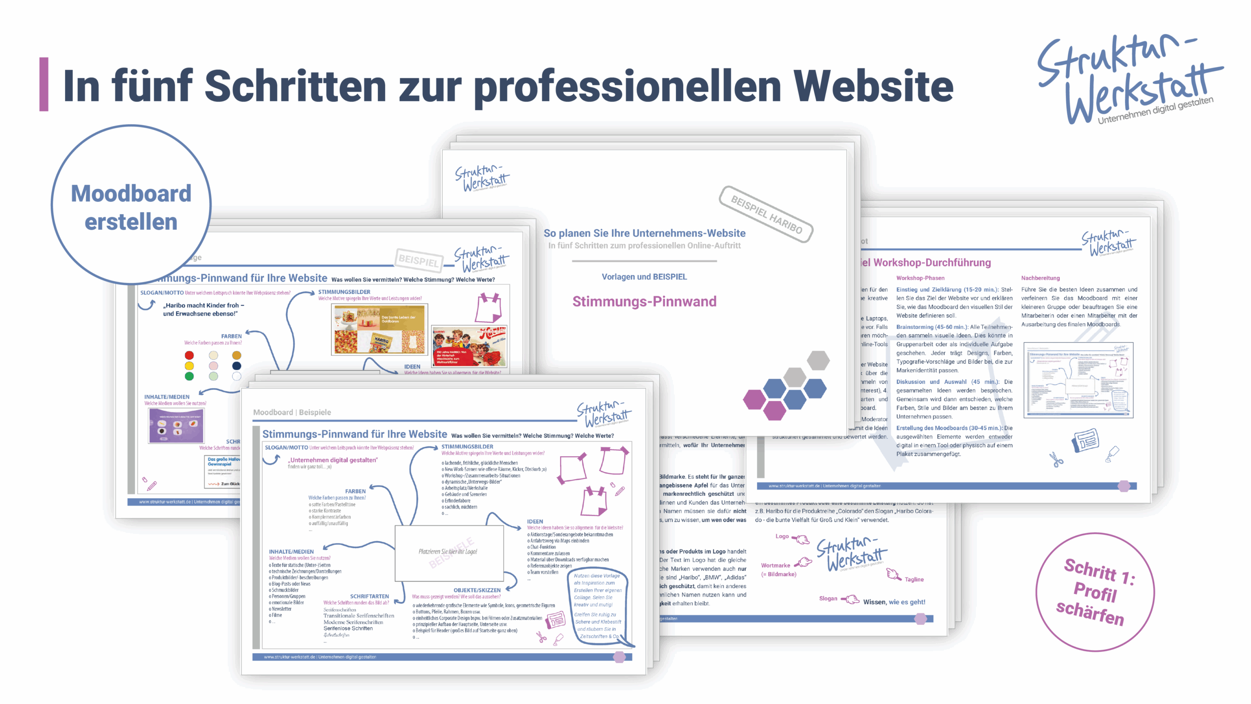 Preview Video-Kurs Grundlagen der Website-Erstellung Schritt 1 Profil Moodboard