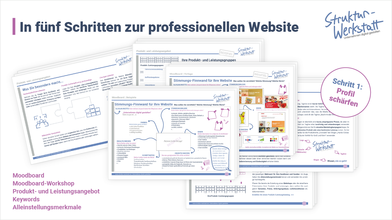 Preview Website Unternehmensprofil schärfen