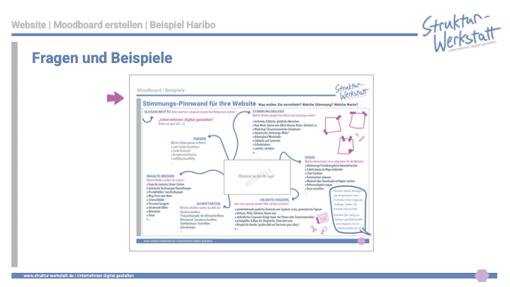 Preview Video-Kurs Grundlagen der Website-Erstellung Schritt 1 Profil Moodboard 4