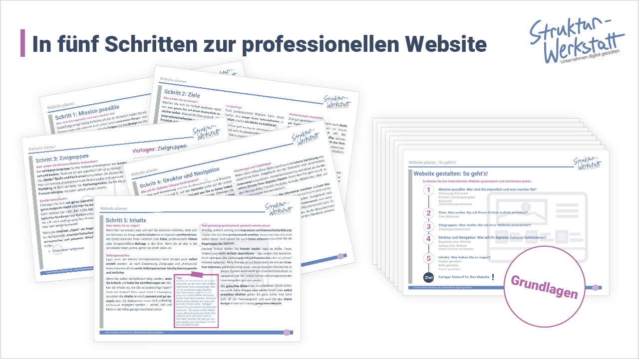 Preview Grundlagen Website erstellen